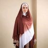 Trendy Gradient Long Thick Satin Shawl
