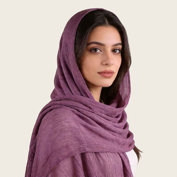 Retro Solid Color Soft Pleated Scarf