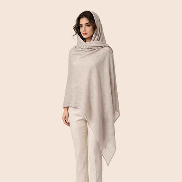 Retro Solid Color Soft Pleated Scarf