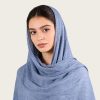 Retro Solid Color Soft Pleated Scarf