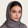 Retro Solid Color Soft Pleated Scarf