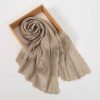 Lace Trimmed Embroidered Headscarf