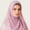 Crepe Style Solid Color Instant Headscarf