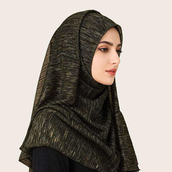 Crepe Style Solid Color Instant Headscarf