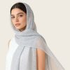 Crepe Style Solid Color Instant Headscarf