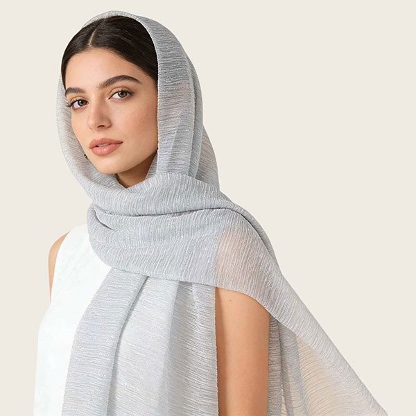Crepe Style Solid Color Instant Headscarf
