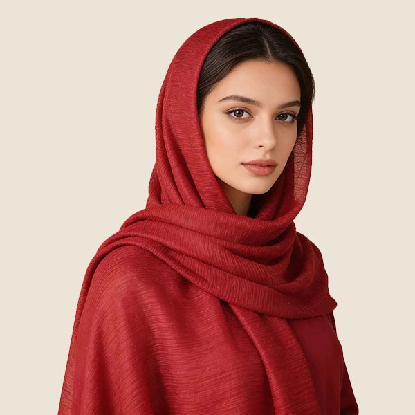 Crepe Style Solid Color Instant Headscarf