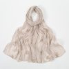 Seaside Sunscreen Embroidered Pleated Shawl