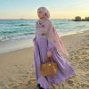 Seaside Sunscreen Embroidered Pleated Shawl