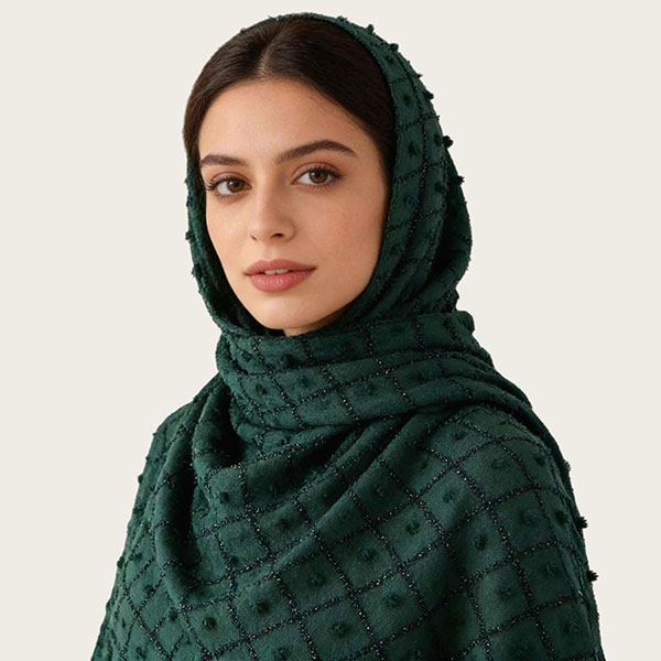 Winter Warm Rhinestone Pom-Pom Cotton Hijab