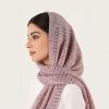 Autumn Monochrome Glitter Pleated Hijab